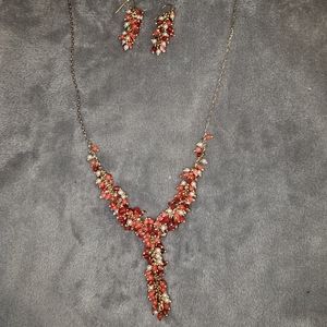 Womens necklace and earrings